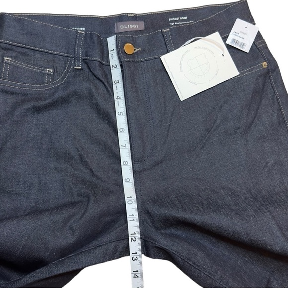 DL1961 Women’s Bridget Bootcut High Rise Instasculpt Jeans Indigo Coated Size 29 - Picture 10 of 14